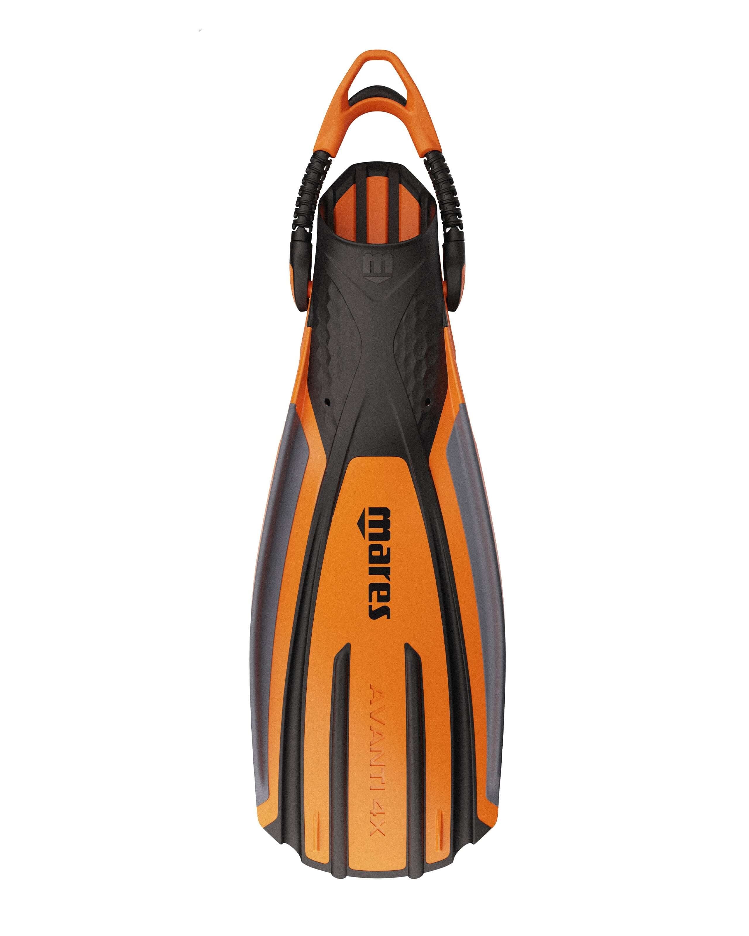 Mares Avanti QUATTRO 4X open heel scuba diving fins orange