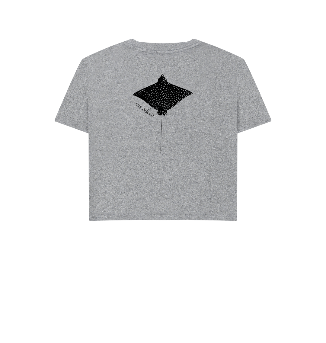 Athletic Grey Printed T-shirt Back