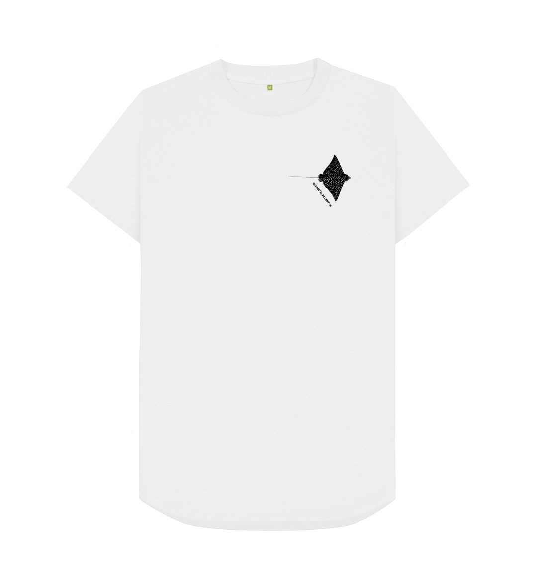 White Spotted Eagle Ray Long T Shirt DesignedbyJoost