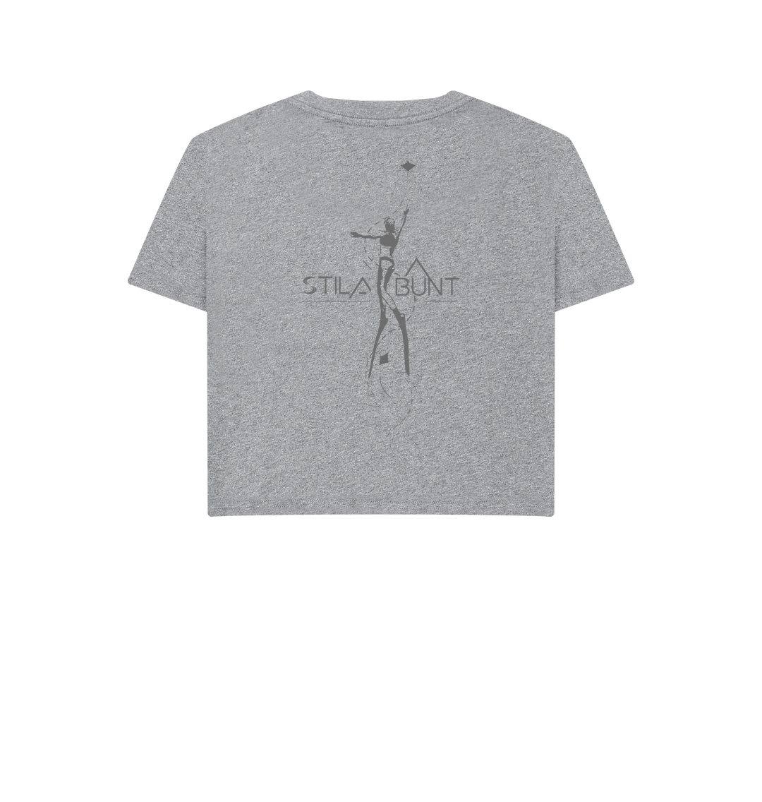Athletic Grey Printed T-shirt Back