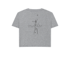 Athletic Grey Printed T-shirt Back